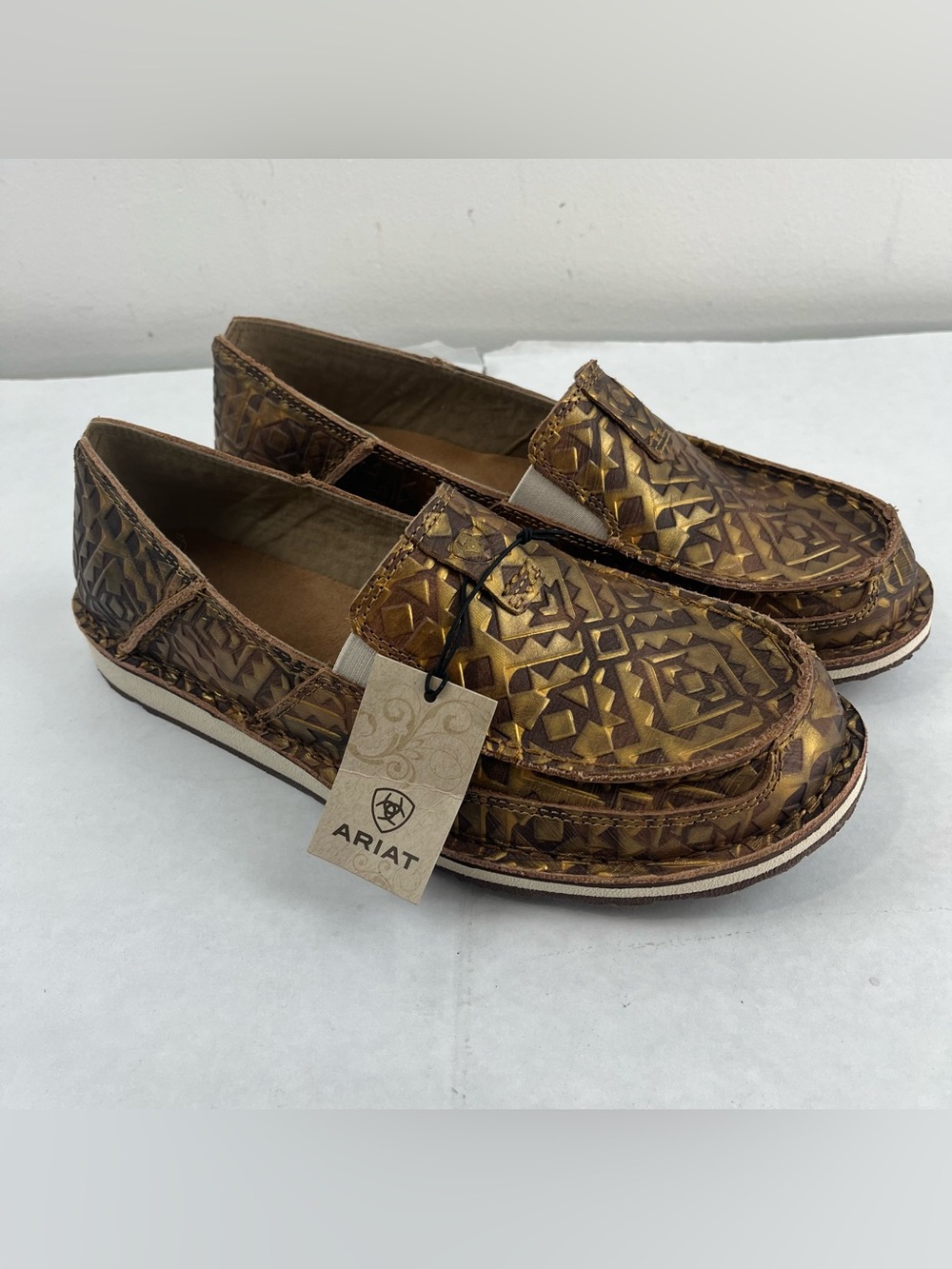 Ariat Cruiser Copper Blanket Emboss Slip On Shoes Women’s 11 B Medium NWT